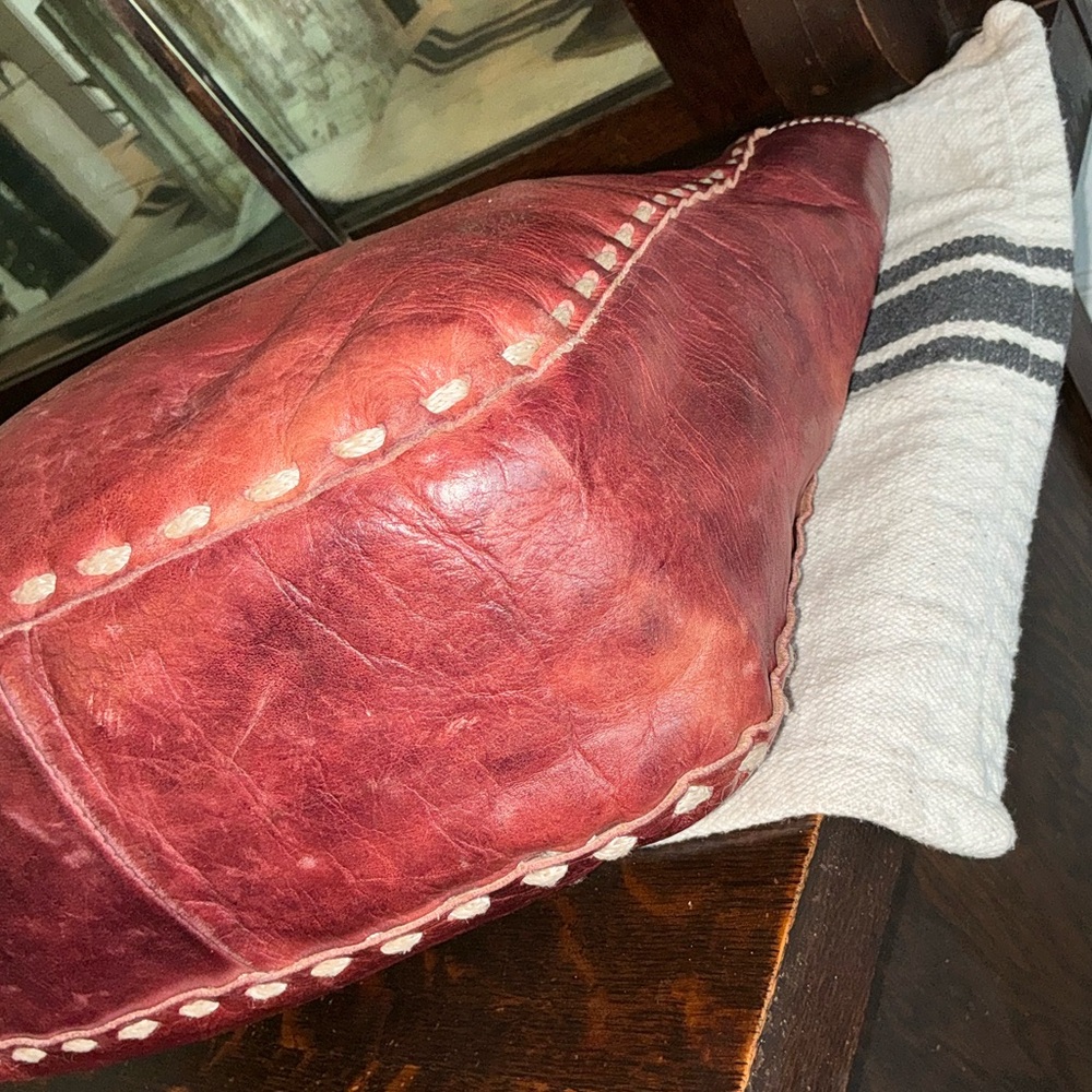 Bed Stu Leather Stevie Tote Shoulder Bag Merlot Deep Red Retail $255 - Picture 7 of 13